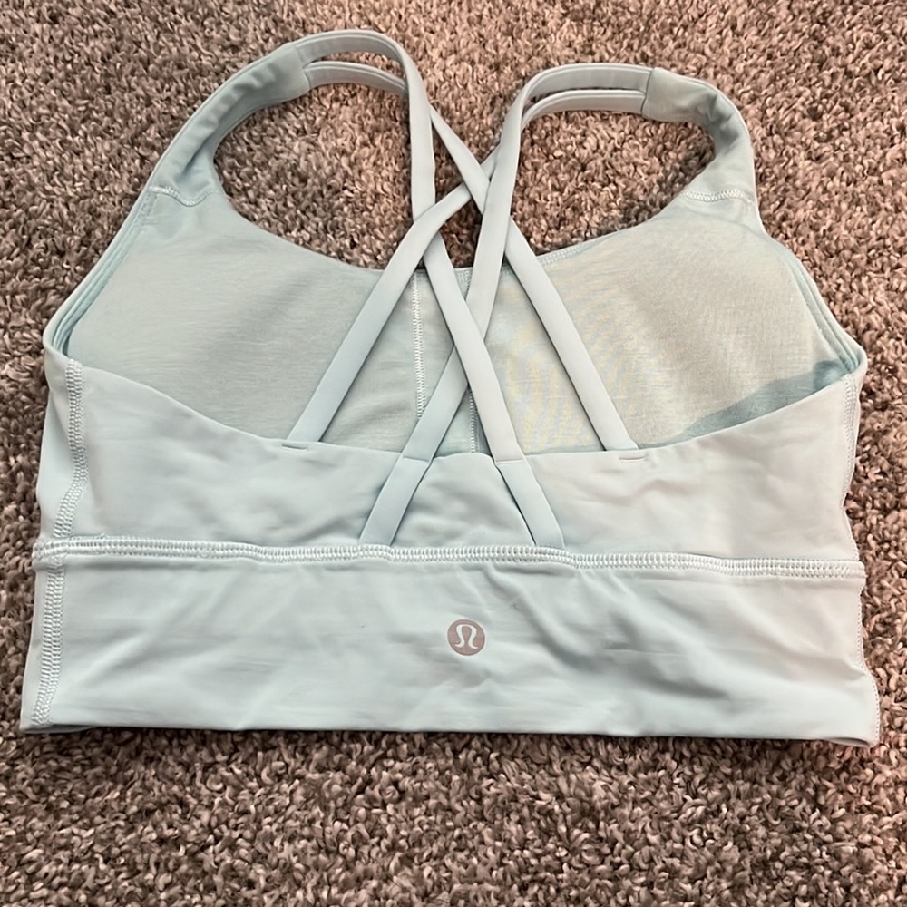 Lululemon Energy sports bra size, 4, baby blue - Picture 2 of 2